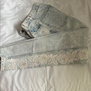 Vtg RIO Acid Washed Wedding Jeans